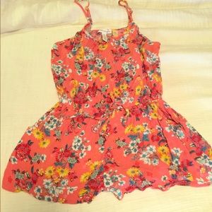 Coral romper/ coverup with pockets!!